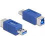 DeLOCK 67217 Adapter/Przejściówka USB Type-A na USB Type-B Niebieski