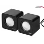 2-drożny głośnik PC Audiocore AC870 B — 3 W RMS, przewodowe zasilanie USB, wejście 3,5 mm, kanały 2.0