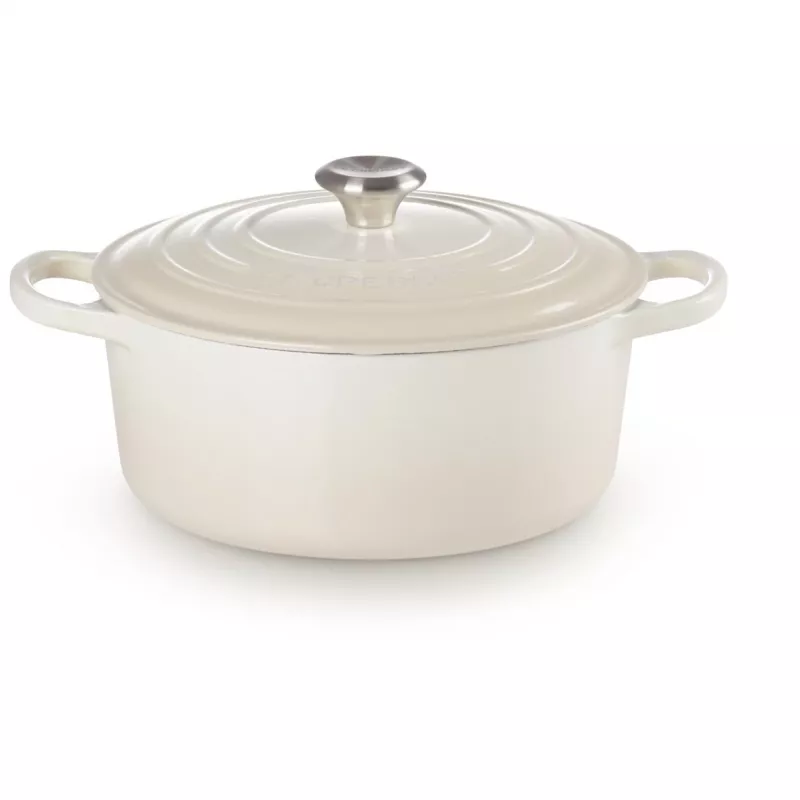 Le Creuset Signature Roaster okrągły 26cm beza (21177267164430)