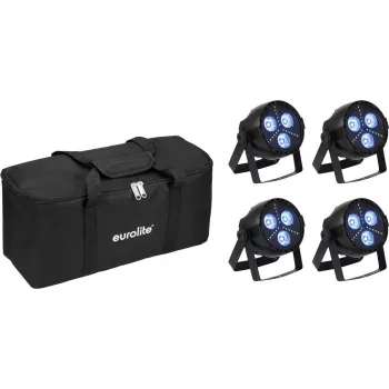 Zestaw LED PAR EUROLITE 20000949 4x Hybrid Spot z miękką torbą