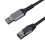 Kabel Interneto CAT6 UTP, USB 3.0 Type-A - RJ45, 1 m