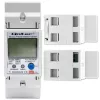 Qoltec 50882 Jednofazowy elektroniczny licznik zużycia energii na szynę DIN | Wi-Fi | TUYA | 230V | LCD