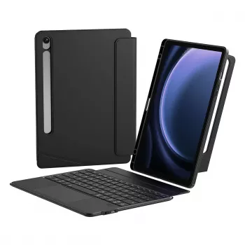 Etui z klawiaturą i touchpadem Inateck N0064 do Samsung Galaxy Tab S10 FE/S9 FE/S9, czarne