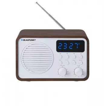 Radio przenośne z Bluetooth i USB BLAUPUNKT PP7BT, kolor: brązowe drewno/biały