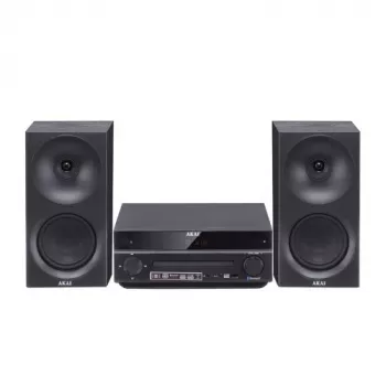 System audio AKAI AM-301 BK music center — kompaktowy domowy zestaw audio