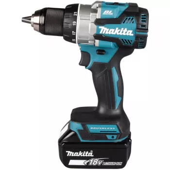 Wkrętarka/wiertarka udarowa Makita DDF489RTJ 1800 RPM Czarny, Niebieski, Stal