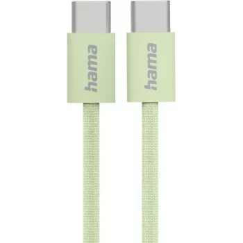 Hama Fabric kabel USB 2.0 1 m USB C zielony