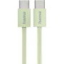 Hama Fabric kabel USB 2.0 1 m USB C zielony