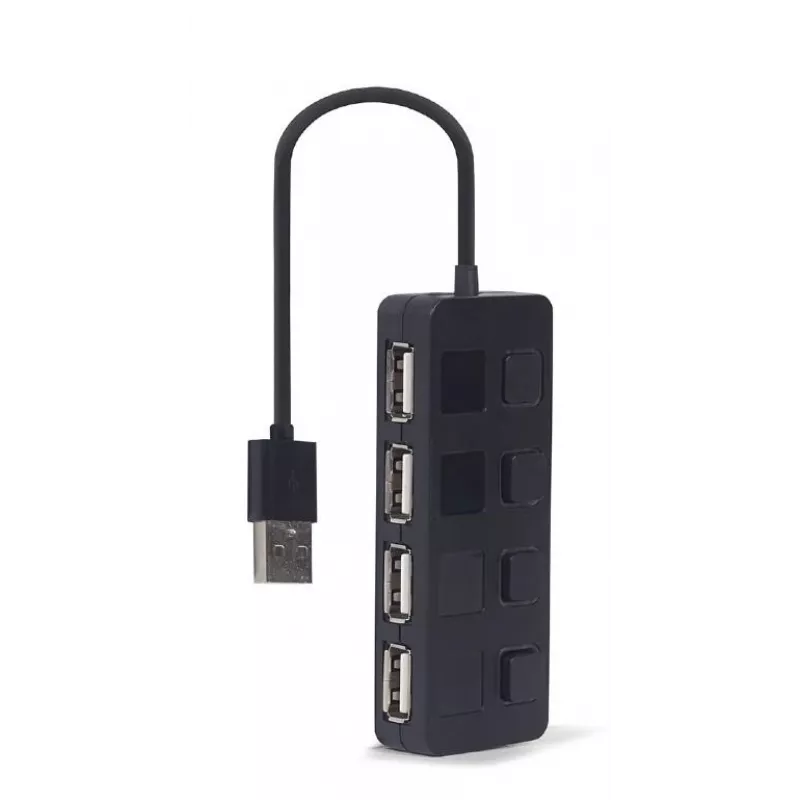 Koncentrator interfejsu USB 2.0 Gembird UHB-U2P4-05 z 4 portami USB