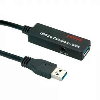 Kabel USB ROLINE 12.04.1071 15 m USB 3.2 Gen 1 Czarny