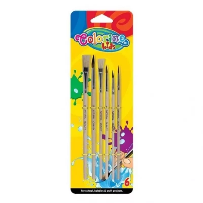 Colorino Kids Pędzle malarskie 6 szt. blister