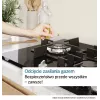 Wolnostojąca płyta gazowa Bosch Serie 2 POP6B6K30 60 cm, 4 strefy gazowe, czarne szkło hartowane, pokrętła