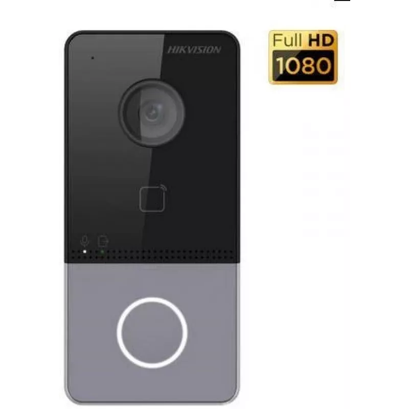 System wideodomofonowy Hikvision DS-KV6113-WPE1(C) 2 MP Czarny, szary