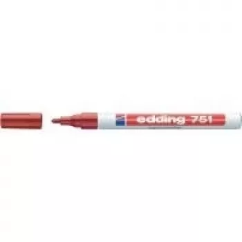 Marker malarski Edding 750 (model 4-750-1-3002) czerwony, końcówka 2–4 mm, nieprzezroczysta farba permanentna