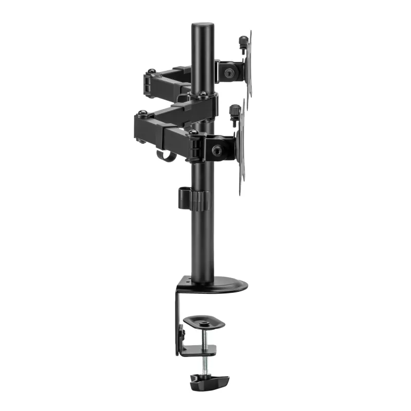 Uchwyt ścienny do monitora SBOX LCD-352/2-2 dla ekranów 13–32 cali, podwójne ramię, obciążenie 2×8 kg, VESA 100×100