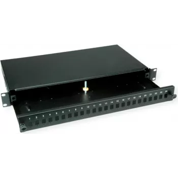 VALUE 19\-splice box, 24x SC Sx/LC Dx, 1 HE, czarny (21.99.0651)