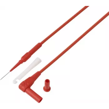 VOLTCRAFT MSL-520 Czerwony przewód pomiarowy 4 mm z wtykiem igłowym 0,7 mm 1,5 m Czerwony 1 szt.