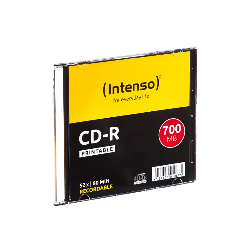 CD-R Intenso 1801622 700 MB 52x Printable 10 szt. cienki Case