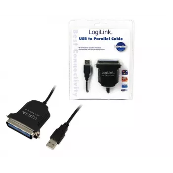 LogiLink AU0003C przejściówka zmieniająca płeć złącza USB 2.0 A IEEE1248 Czarny