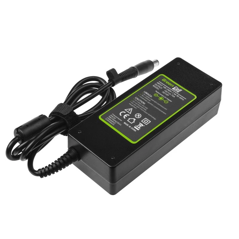 Zasilacz zielony Cell AD15P 90W do laptopów HP, 19V 4,74A, AC-DC, wewnętrzny, kabel 1,2 m, czarny
