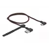 Kabel USB DeLOCK EASY-USB 2.0 wtyk męski typu A na wtyk męski typu C 0,5 m czarny