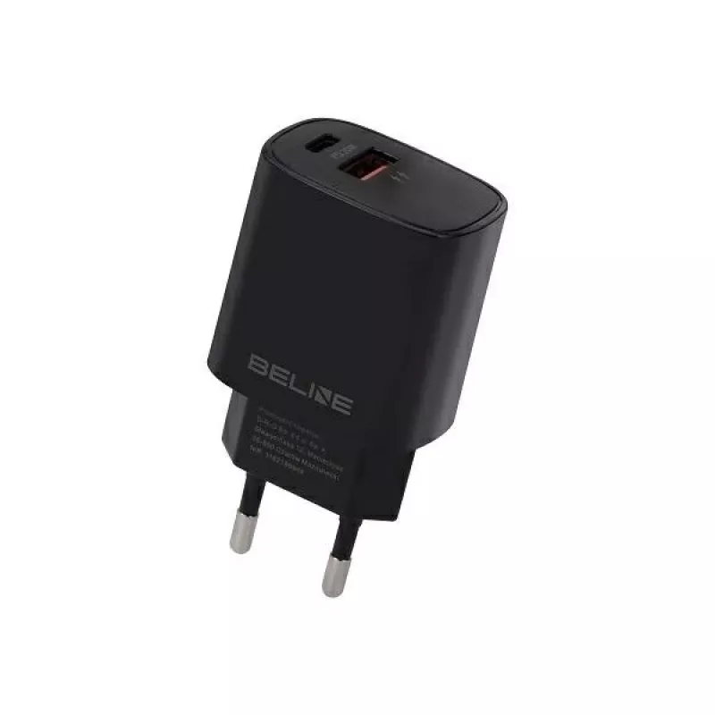Ładowarka Beline Beli02159 — 20 W USB-C i USB-A kompatybilna z PD/QC