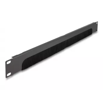 Panel szczotkowy DeLOCK 66750 szary metal nylon 19 cali