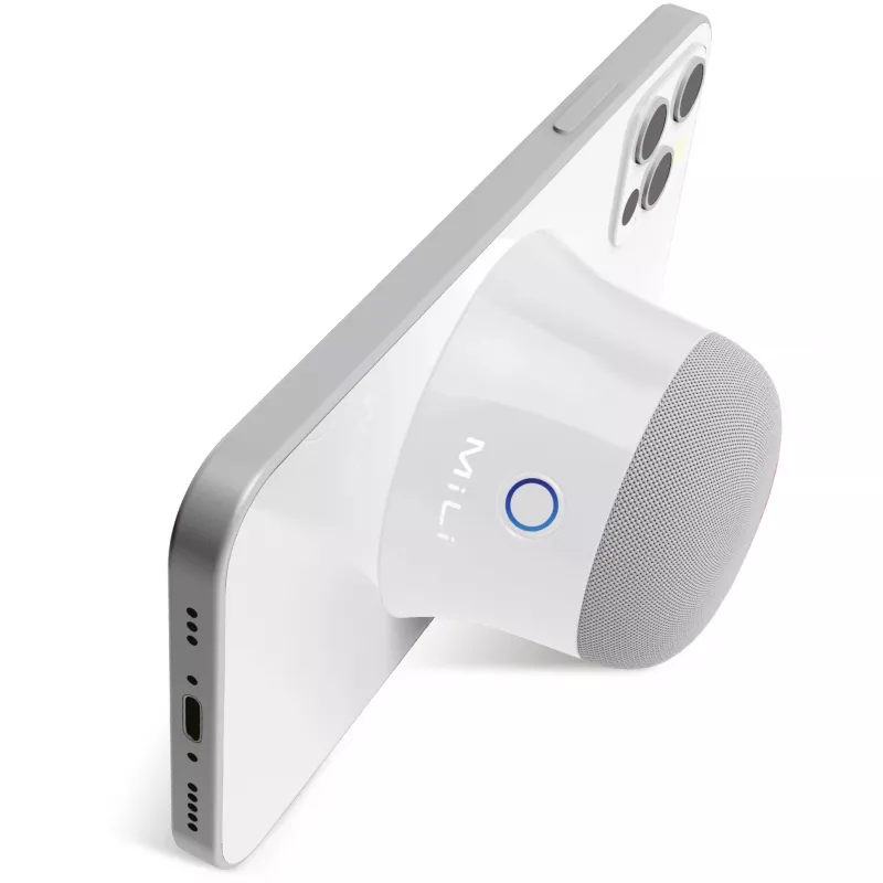 Mono głośnik przenośny MILI Ultron 461891 — 3 W RMS, bezprzewodowy, wbudowana bateria 420 mAh, biały
