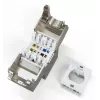 Digitus CAT 6A kompaktowy moduł keystone, ekranowany, montaż beznarzędziowy, złącze, 24 szt.