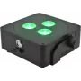Zasilany bateriami płaski reflektor EUROLITE AKKU IP 3 sw 41700020 RGB do zastosowań mobilnych i zewnętrznych