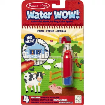 Blok do kolorowania Water Wow Farm GML — podróżny zeszyt do wielokrotnego użytku z wodą, spinmaster