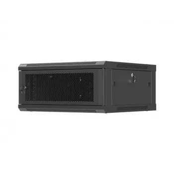 Ścienna szafka instalacyjna LANBERG 19 cali 4U 600x600 mm, czarna