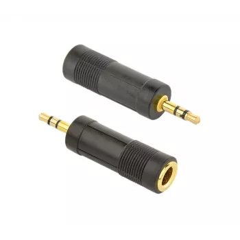 Cablexpert adapter audio żeński 6,35 mm na męski 3,5 mm | A-6.35F-3.5M