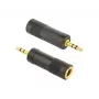 Cablexpert adapter audio żeński 6,35 mm na męski 3,5 mm | A-6.35F-3.5M