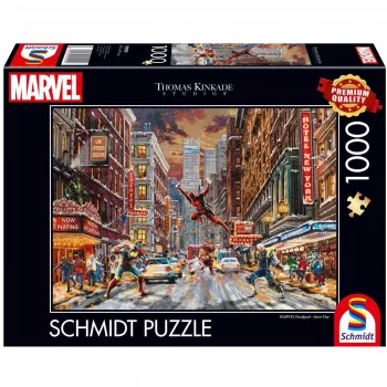 Thomas Kinkade Studios: Marvel - Deadpool, Snow Day, Puzzle 1000 elementów
