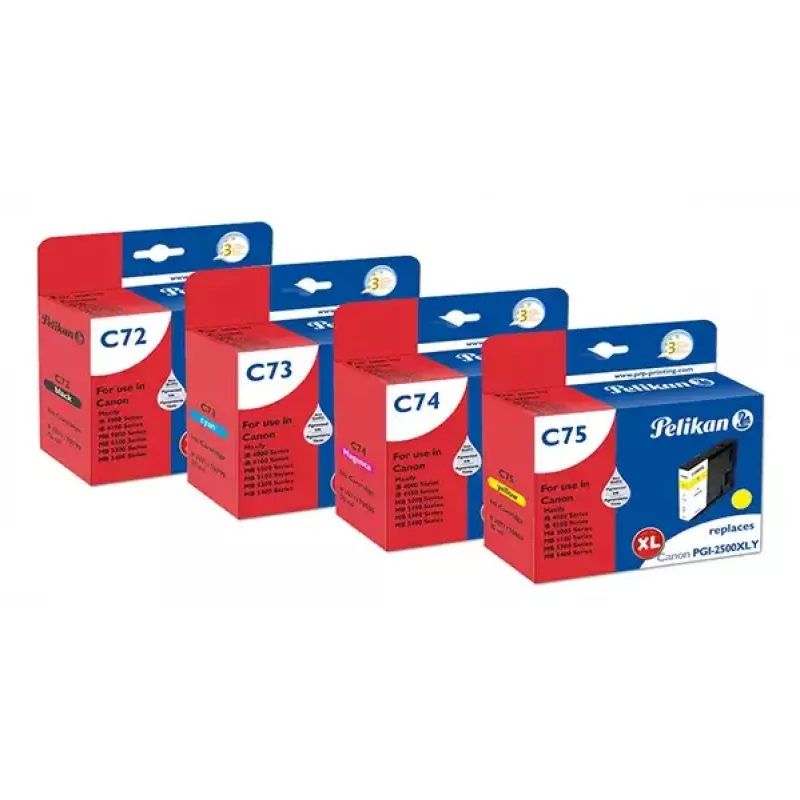 Pelikan Tinte fuer Canon PGI2500 BKCMY Gelb 4950680