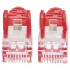 Kabel krosowy sieciowy Intellinet, Cat6, 0,5 m, czerwony, miedź, S/FTP, LSOH / LSZH, PVC, RJ45, pozłacane styki, zabezpieczenie przed zaczepianiem, odciążka, dożywotnia gwarancja