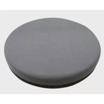 Poduszka obrotowa SUNDO 46820 przenośna ergonomiczna okrągła nakładka na siedzisko, pianka, Ø400 mm, wysokość 50 mm, maks. obciążenie 80 kg, szara