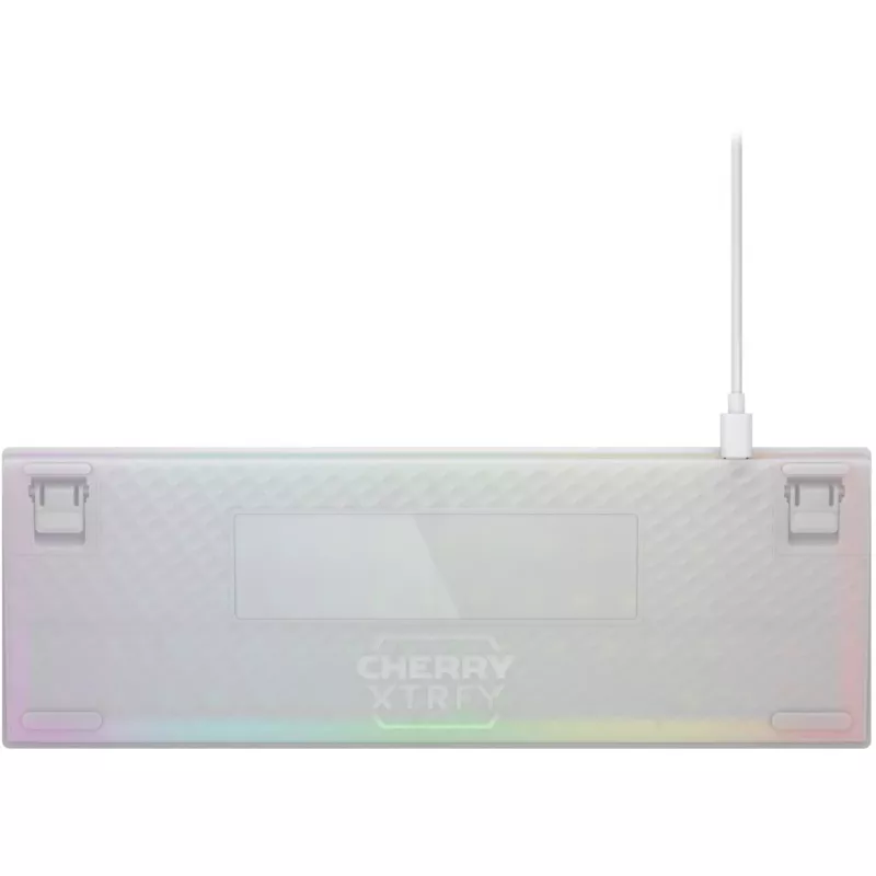 CHERRY K5V2 Kompaktowa klawiatura Gaming USB QWERTY Angielska Biała 67 klawiszy RGB LED