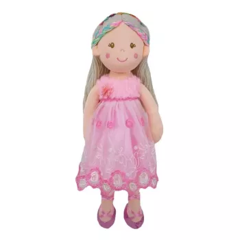 TULILO Kornelia szmaciana lalka 50 cm – miękka zabawka materiałowa, 50 cm wysokości