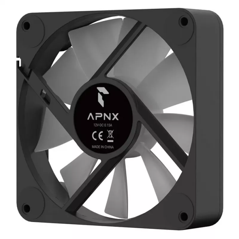 Wentylator chłodzący APNX FP1-Q 120 PWM ARGB-BK 120mm PWM ARGB czarny