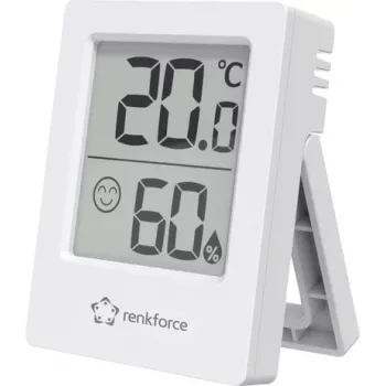 Renkforce RF-6417554 bezprzewodowy termohigrometr biały (RF-6417554)