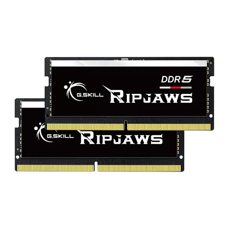SO-DIMM 64 GB DDR5-5600 (2x 32 GB) Dual-Kit, Arbeitsspeicher schwarz, F5-5600S4645A32GX2-RS, Ripjaws, INTEL XMP