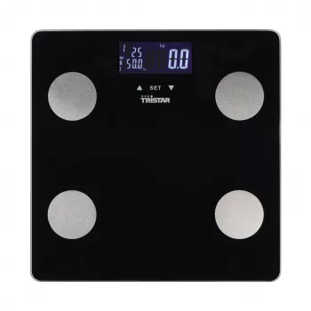 Waga osobista Tristar WG-2442 — cyfrowa waga łazienkowa, maks. 150 kg, dokładność 100 g, BMI, czarna