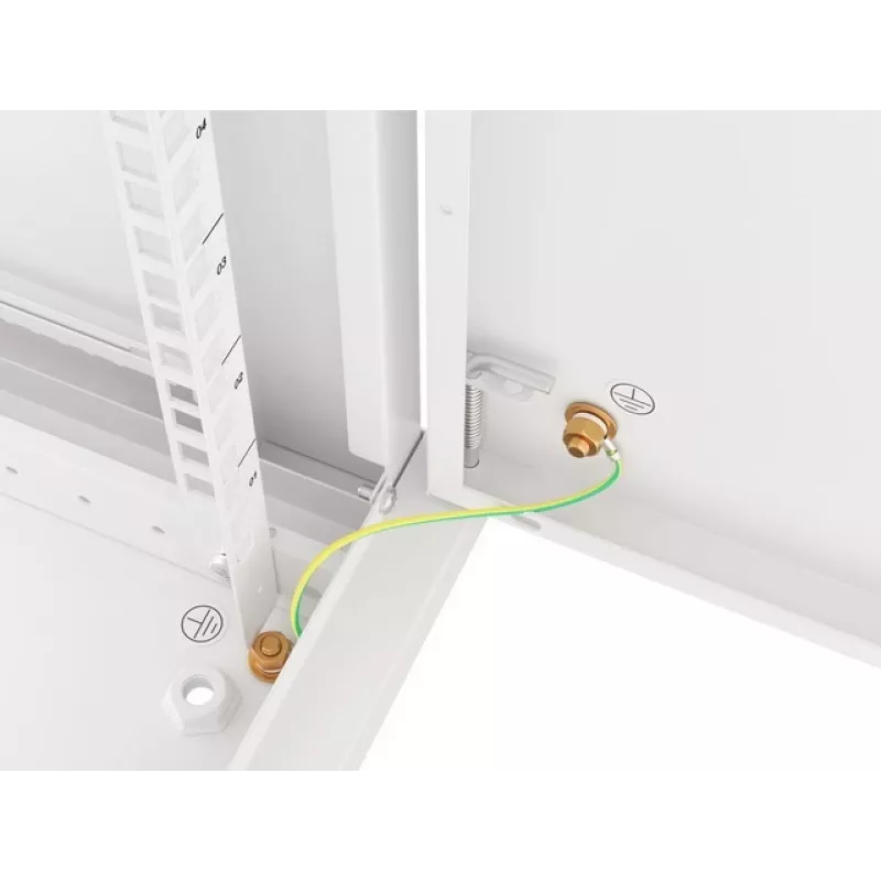 Wall mounted rack Lanberg WF01-6612-00S 12U szary 60 kg