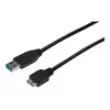 Kabel ASSMANN SuperSpeed USB 3.0, wtyk USB A – wtyk micro USB B, Cu AWG 28, podwójnie ekranowany, dł. 1,0 m (AK-300116-010-S)