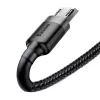 Kabel Baseus Cafule 2.4A 1m Micro USB (szary/czarny)