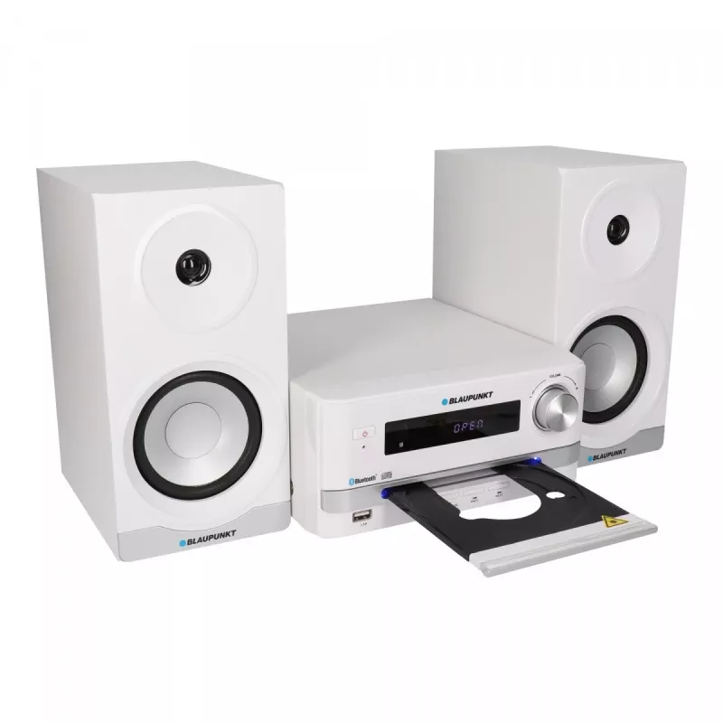 Mikrosystem audio do domu BLAUPUNKT MS16BT 15 W, CD/USB/MP3, Bluetooth, FM RDS, Biały