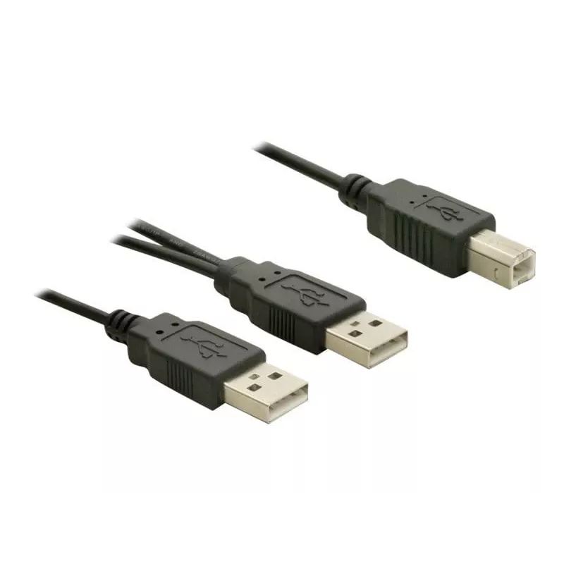 Kabel USB DeLOCK USB-B/USB-A 1 m Czarny