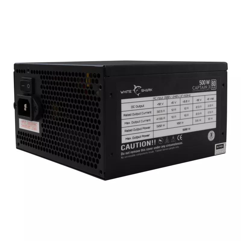 Zasilacz White Shark GPSU-W500F Captain 3 500W
